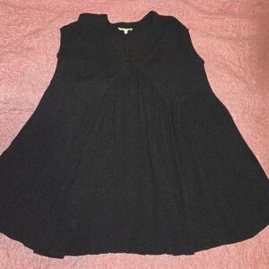 Chelsea & Violet Black Size Small Sleeveless Babydoll Top